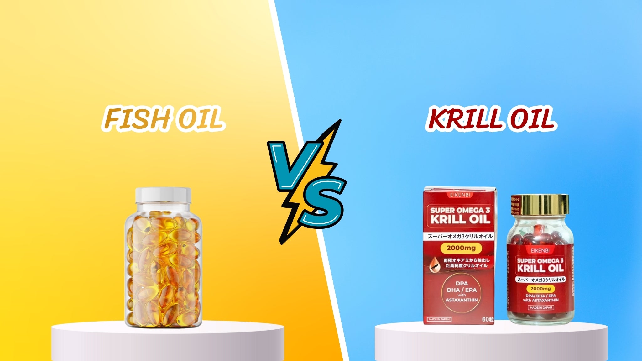 Comparison Differences Between Fish Oil and Krill Oil