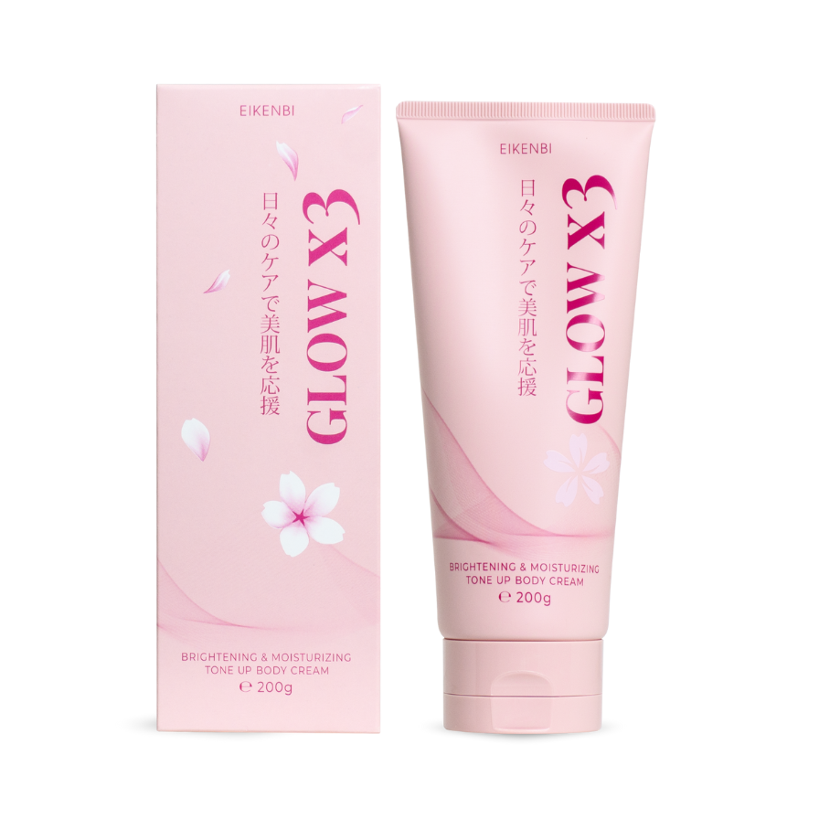 Japan Whitening Cream Glow X3 Eikenbi - Bright, Smooth & Glowing Skin