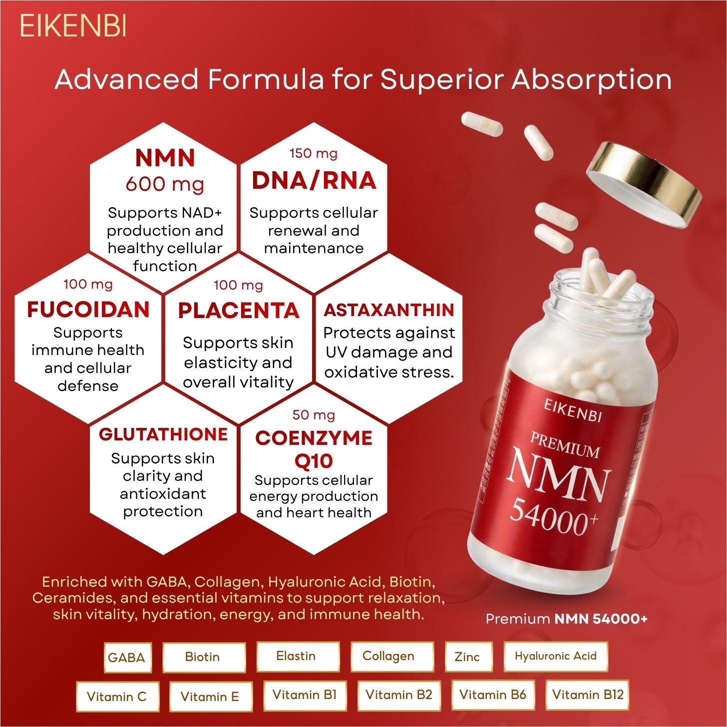 NMN 54000+ Premium Eikenbi – Premium Anti Aging Support